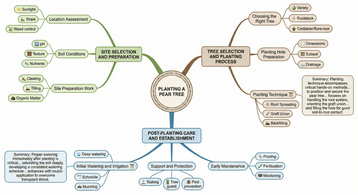 Tree visualization - organic mind map style